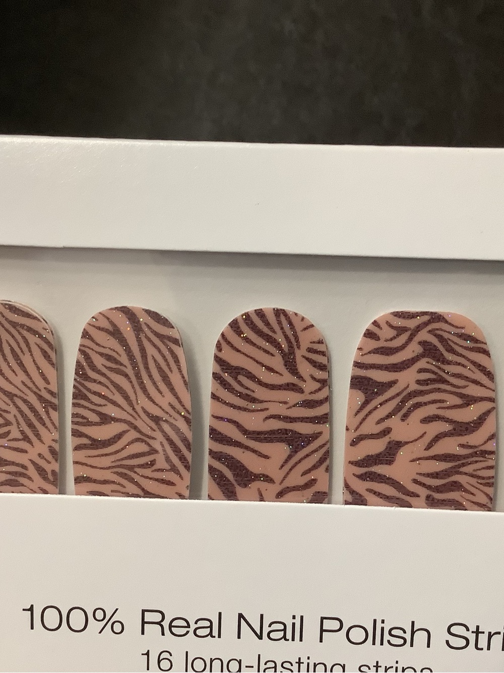 Color Street Brown & Black Animal Print Press-On Nail Set . NWT
